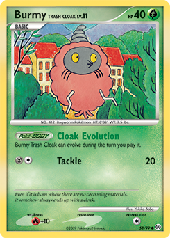 Burmy Trash Cloak card art