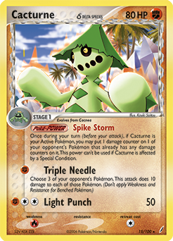 Cacturne δ card art