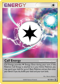 Call Energy card art