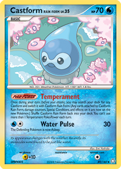 Castform Rain Form card art
