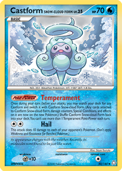 Castform Snow-Cloud Form card art