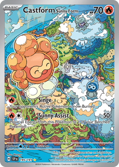 Castform Sunny Form card art
