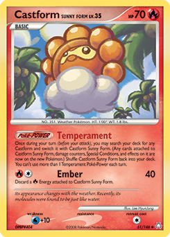 Castform Sunny Form card art