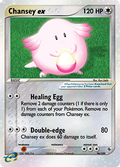 Chansey ex card art