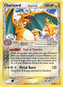 Charizard δ card art