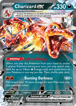 Charizard ex card art