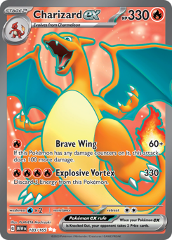 Charizard ex card art