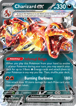 Charizard ex card art