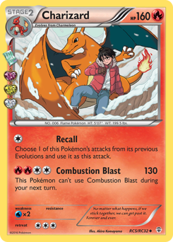 Charizard card art