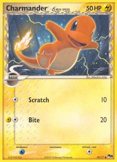 Charmander δ card art