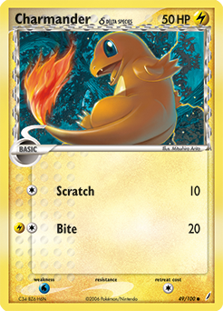 Charmander δ card art