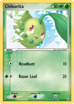 Chikorita card art
