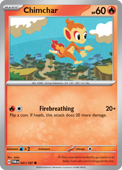 Chimchar card art