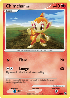 Chimchar card art