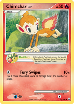 Chimchar card art