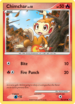 Chimchar card art