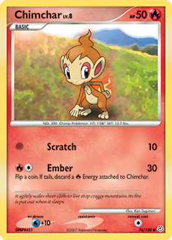 Chimchar card art