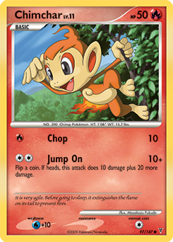 Chimchar card art