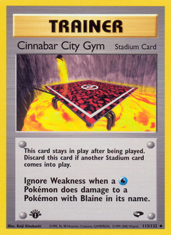 Cinnabar City Gym card art