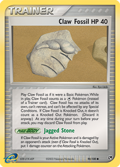 Claw Fossil card art