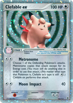 Clefable ex card art