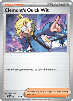 Clemont's Quick Wit card art