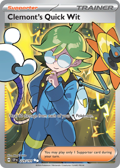 Clemont's Quick Wit card art