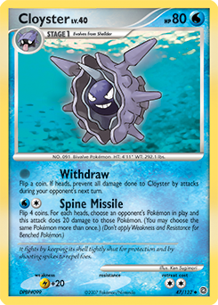 Cloyster card art