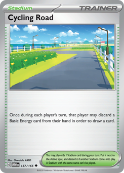 Cycling Road card art