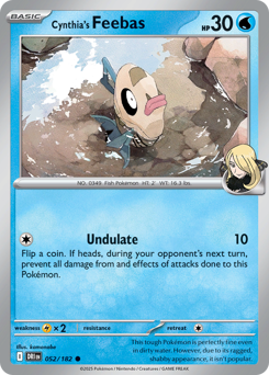 Cynthia's Feebas card art