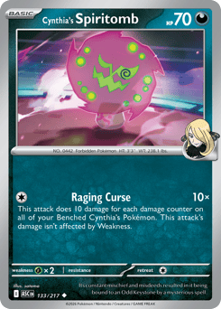 Cynthia's Spiritomb card art