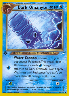 Dark Omanyte card art