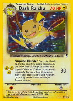Dark Raichu card art