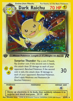 Dark Raichu card art