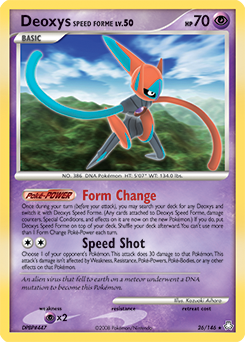 Deoxys Speed Forme card art