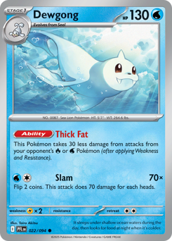 Dewgong card art