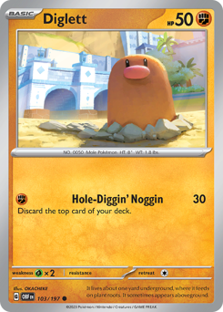 Diglett card art