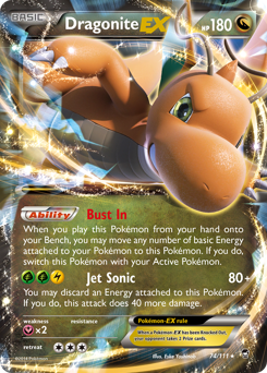 Dragonite-EX card art