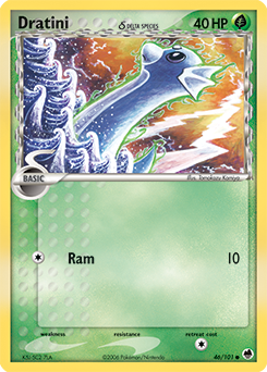 Dratini δ card art