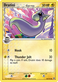 Dratini δ card art