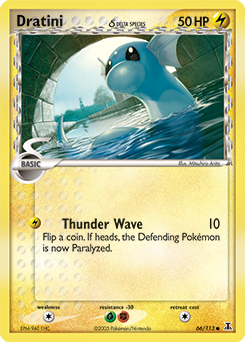 Dratini δ card art