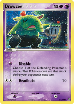 Drowzee card art