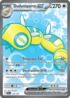 Dudunsparce ex card art