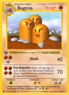 Dugtrio card art