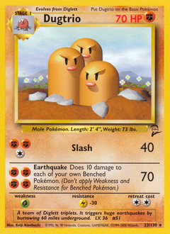 Dugtrio card art