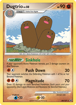 Dugtrio card art
