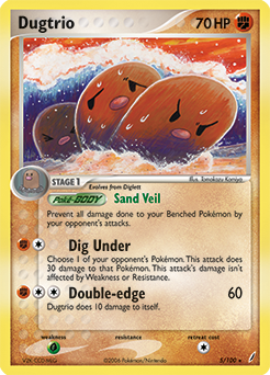 Dugtrio card art