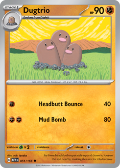 Dugtrio card art