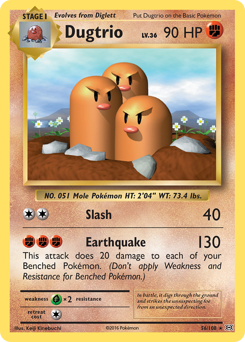 Dugtrio card art