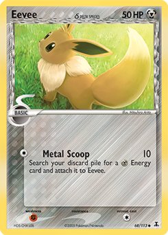 Eevee δ card art